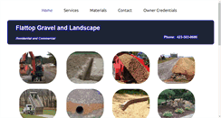 Desktop Screenshot of flattopgravelandlandscape.com